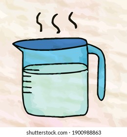 Icon Hot Water Vector Infographic Cenil