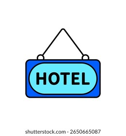 Icon a hotel, isolated against a clean background.
