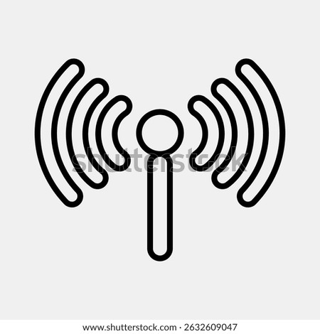 Icon hotspot. Internet network elements. Icon in line style.