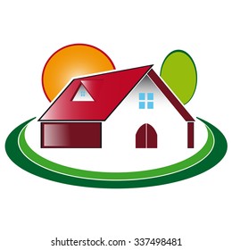 Icon house in the country