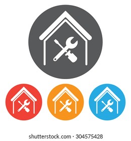 Icon House Design Symbol Stock Vector (Royalty Free) 304575428 ...