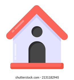 Icono de la casa en diseño editable 

