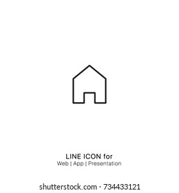 Icon house graphic design single icon vector