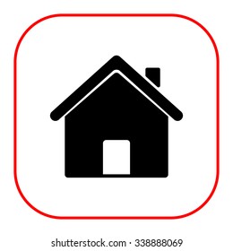 Icon of house, homepage symbol