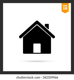 Icon of house, homepage symbol