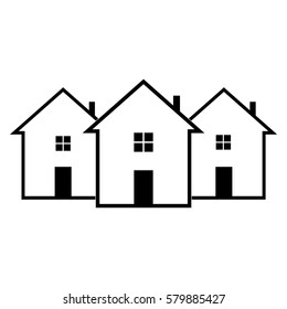 Icon house on a white background