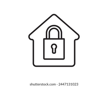 Icon a house representation, isolated against a clean background. This simple vector symbol evokes a sense of warmth and security, embodying the concept of home.