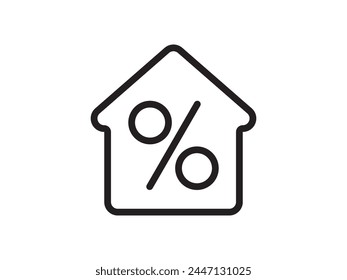 Icono de una representación de la casa, aislado contra un fondo limpio. Este sencillo símbolo de Vector evoca una sensación de calidez y seguridad, que encarna el concepto de hogar.