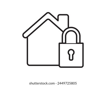Icon a house representation, isolated against a clean background. This simple vector symbol evokes a sense of warmth and security, embodying the concept of home.