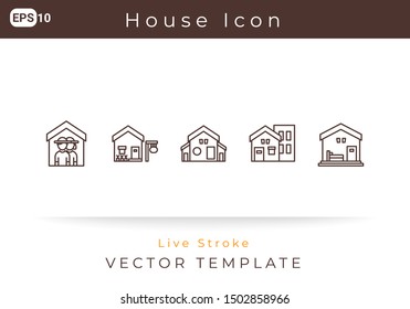 Icon house, Sale Property For Website, Infographic Element. Vector Illustration
