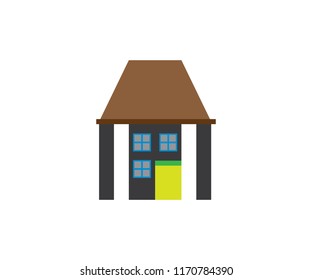 Icon house simple home symbol real estate