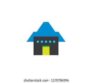 Icon house simple home symbol real estate