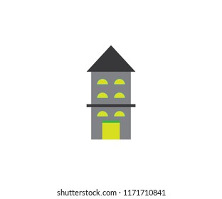 Icon house simple home symbol real estate