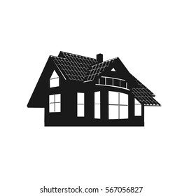 icon of house. vector illustration