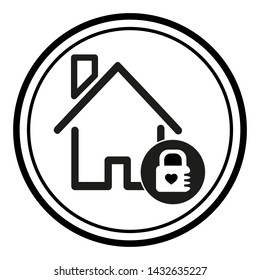 Icon of the house. Vector Logo. House icon with linear stroke, editable.