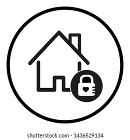 Icon of the house. Vector Logo. House icon with linear stroke, editable.