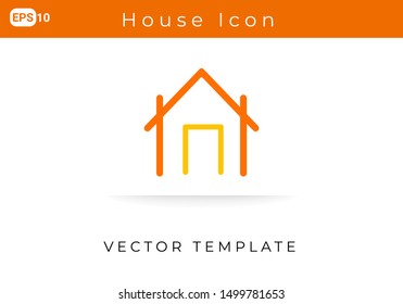 Icon House For Website, Infographic Element. Vector Illustration