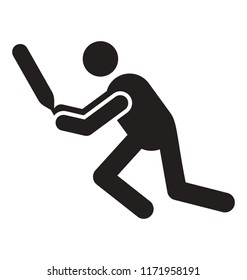 
Icon of a human avatar playing cricket
