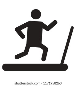 
Icon of a human avatar running on a treadmill
