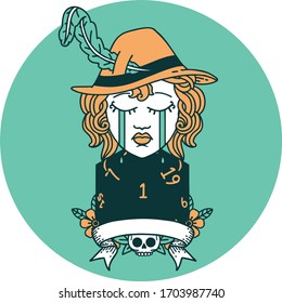icon of human bard character face