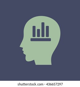 Icon of Human Head. Eps-10.