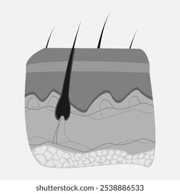Icon of human internal organs. Icon made in growth style. The viscera of a man. Vector eps illustration.