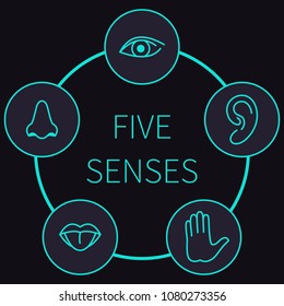 icon human senses