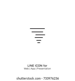 Icon Hurricane graphic design single icon vector