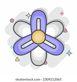 Icon Hyacinth. related to Flowers symbol. comic style. simple design editable. simple illustration