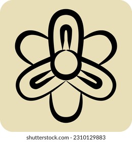 Icon Hyacinth. related to Flowers symbol. hand drawn style. simple design editable. simple illustration