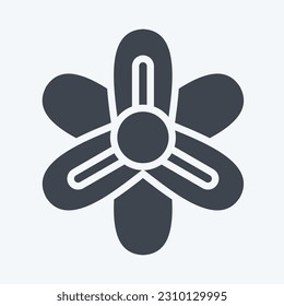 Icon Hyacinth. related to Flowers symbol. glyph style. simple design editable. simple illustration