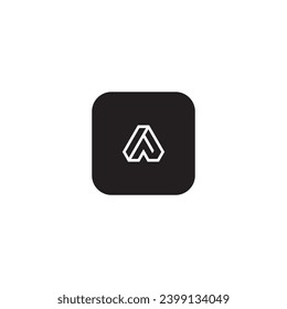 icon iap or ap modern, simple, abstract