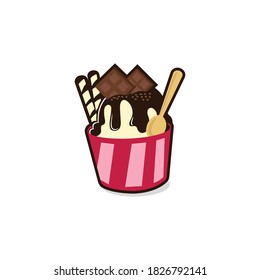 Icon Ice Cream Design Illustration