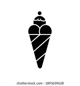 helado de icono. Perfecto uso para web, patrón, diseño, icono, ui, ux, etc.
