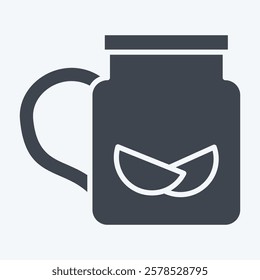 Icon Ice Cream. related to Summer symbol. glyph style. design editable