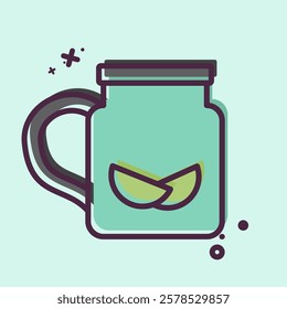 Icon Ice Cream. related to Summer symbol. MBE style. design editable