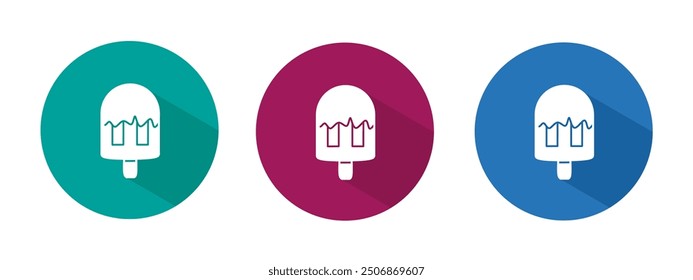 Icono para Ilustración vectorial de helado en plano.