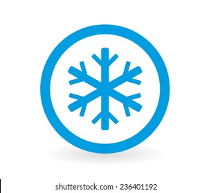 Icon Ice Crystal Blue White Abstract Stock Vector (Royalty Free ...