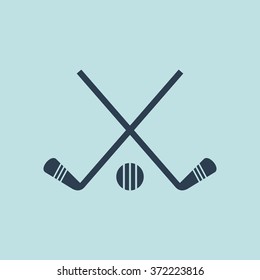 Icon of Ice hockey. EPS-10.
