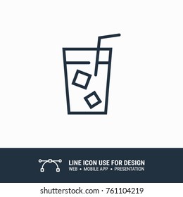 Icon ice water graphic design single icon vector illustration