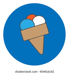 Icon of ice-cream - eps.