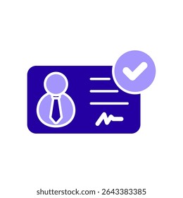 Icono ayuda a comprobar, aislado contra un fondo limpio.