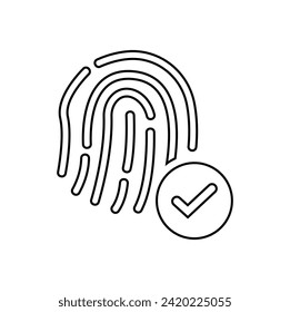 icon, id, identity, card, recognition, identification, passport, biometric, signature, check, license, face, scan, finger, theft, fingerprint, set, vector, illustration, eye, badge, dna, online, solid