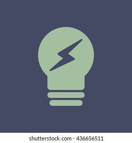 Icon of Idea Bulb. Eps-10.