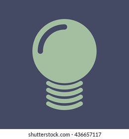 Icon of Idea Bulb. Eps-10.