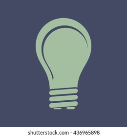 Icon of Idea Bulb. Eps-10.