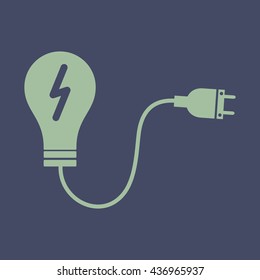 Icon of Idea Bulb. Eps-10.