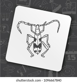 icon idea face bug