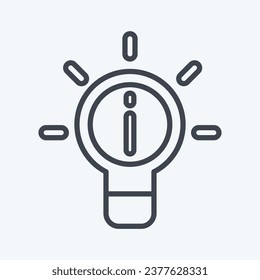 Icon Idea. related to Communication symbol. line style. simple design editable. simple illustration