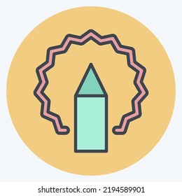 Idea de icono. adecuado para el símbolo Branding. estilo mate de color. diseño simple editable. vector de plantilla de diseño. ilustración simple